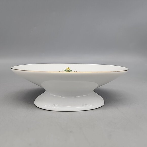 Christmas Tree Ceramic Bathroom Pedestal Soap Dish Japan, White Green - Picture 3 of 6